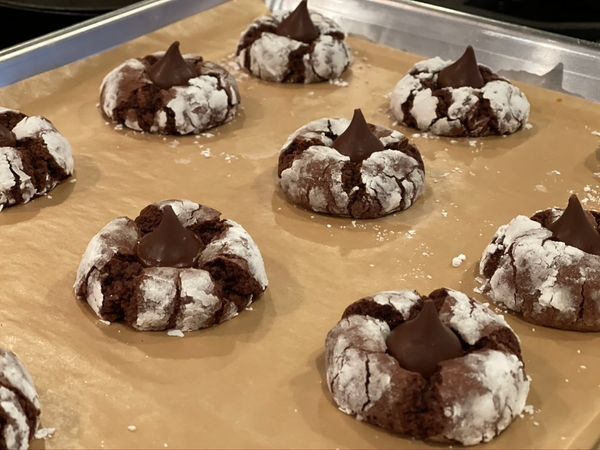 Chocolate Hershey Kiss Cookies